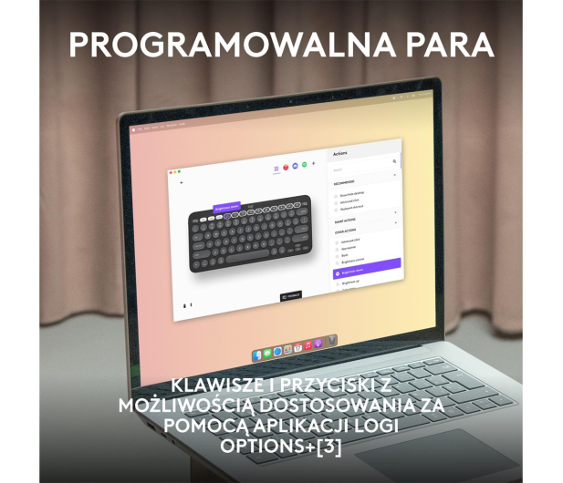 LOGITECH Zestaw klawiatura i mysz Pebble Combo for Mac Tonal Graphite 920-012244 Grafitowy - 1172745 - zdjęcie 10